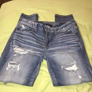 American Eagle ripped jeans
